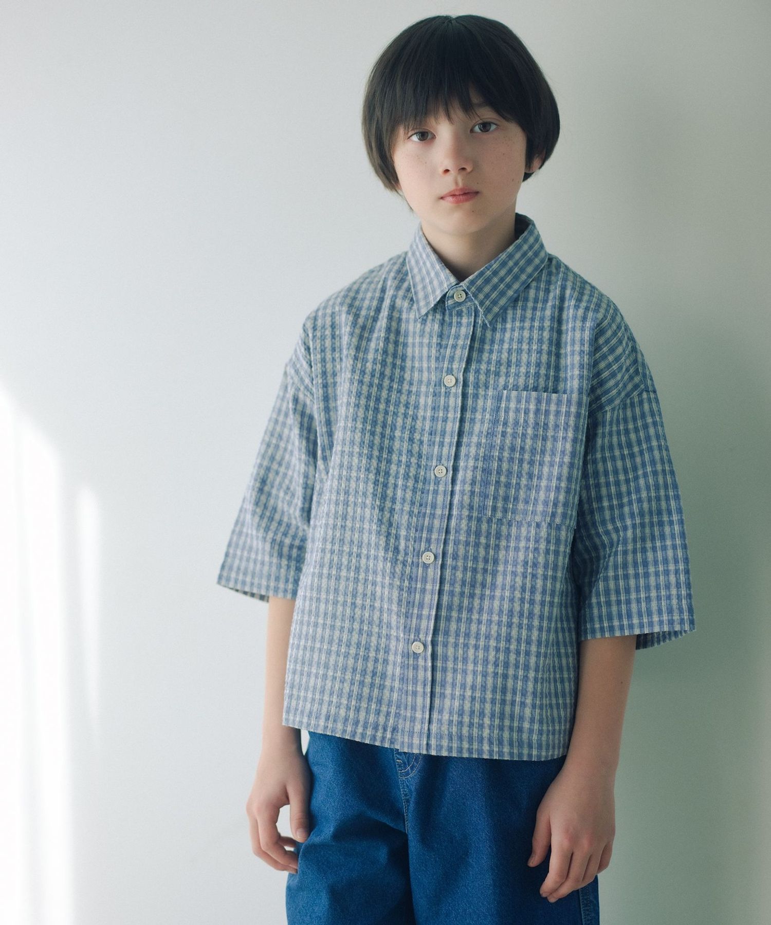 チェック シャツ / キッズ 140cm―160cm