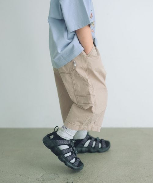 green label relaxing/ツイル クロップド ペインター パンツ / キッズ  100cm―160cm/その他パンツ