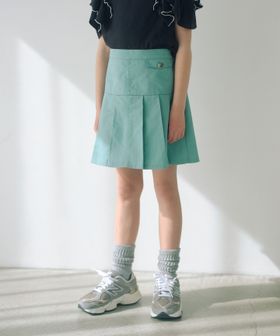 green label relaxing/ツイルプリーツ キュロット スカート / キッズ  100cm―160cm/ミニ / ショート
