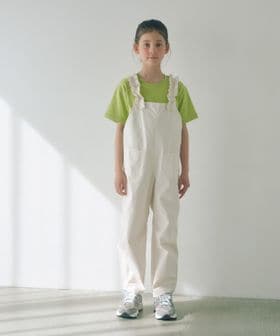 green label relaxing/ツイル フリル サロペット / キッズ  140cm―160cm/オーバーオール / オールインワン