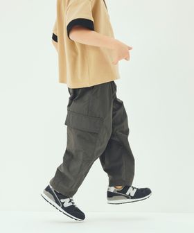green label relaxing/【スタメンシリーズ】タッサーカーゴパンツ / キッズ  100cm―160cm 撥水 UVカット/カーゴパンツ