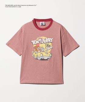 URBAMENT/【別注】＜URBAMENT＞TOM and JERRY リンガーTシャツ / キッズ 140cmー150cm/Tシャツ / カットソー