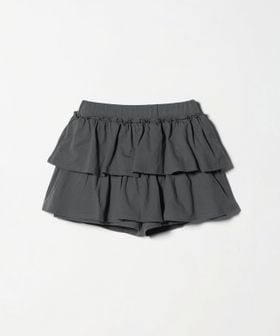 green label relaxing/ミニ裏毛 フリル キュロット（ダークグレー）100cm―130cm/ショート / ハーフパンツ