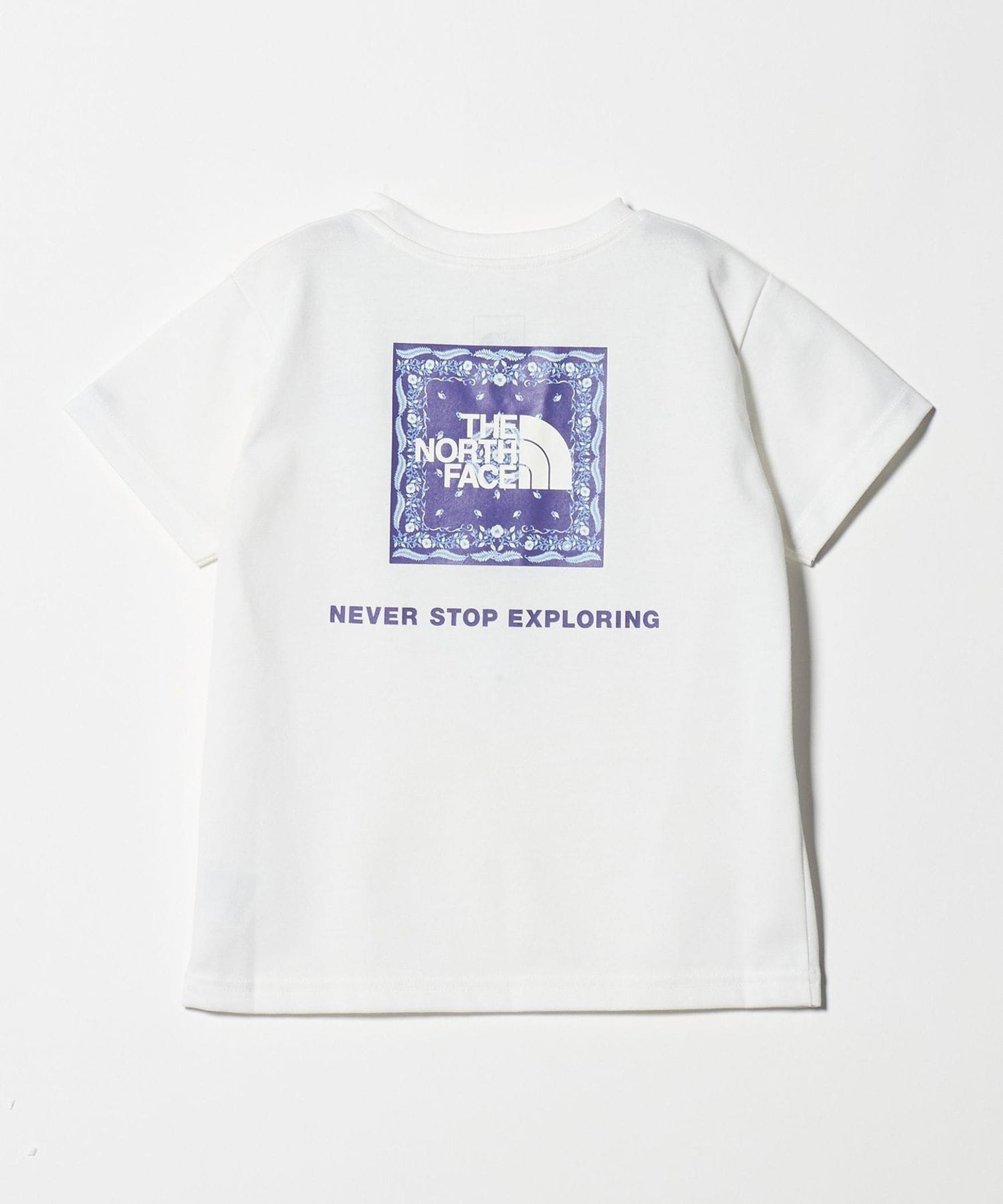 THE NORTH FACE＞バンダナ スクェア ロゴ Tシャツ / キッズ100cm―120cm