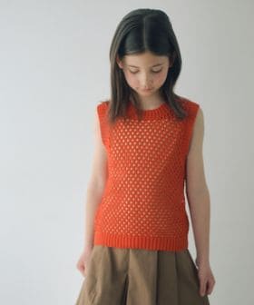 green label relaxing/サマーニットベスト ＋ キャミ セット / キッズ 140cm―160cm/ベスト