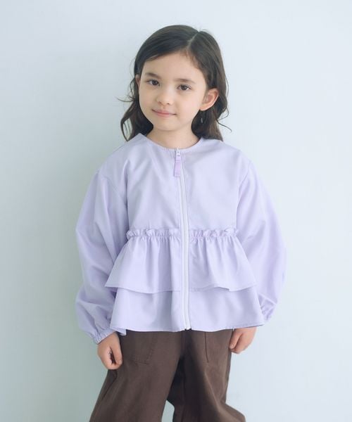 green label relaxing/フリル ギャザーブルゾン / キッズ  100cm―160cm 撥水 UVカット 遮熱/その他コート / ブルゾン