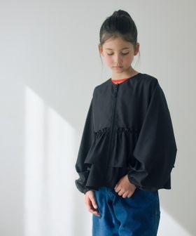 green label relaxing/フリル ギャザーブルゾン / キッズ  100cm―160cm 撥水 UVカット 遮熱/その他コート / ブルゾン