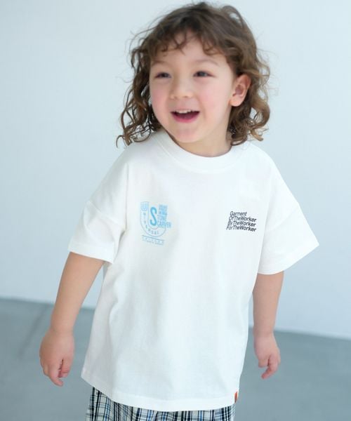 UNIVERSAL OVERALL/【別注】＜UNIVERSAL OVERALL＞グラフィック プリント Tシャツ / キッズ 100cm―130cm/Tシャツ / カットソー