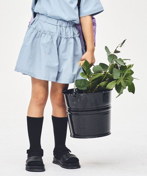 green label relaxing/【スタメンシリーズ】タッサーフリルキュロット / キッズ  100cm―160cm/ショート / ハーフパンツ