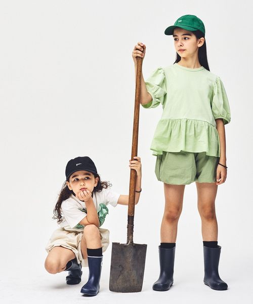 green label relaxing/【スタメンシリーズ】パフスリーブ Tシャツ / キッズ  100cm―160cm/Tシャツ / カットソー