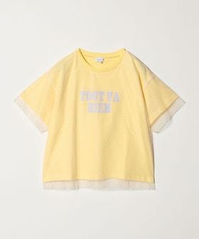 green label relaxing/チュール ドッキング  Tシャツ / キッズ 140cm―160cm/Tシャツ / カットソー