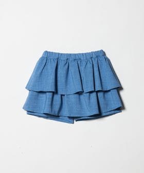 green label relaxing/リネンライク フリル キュロット / キッズ 140cm―160cm/ショート / ハーフパンツ