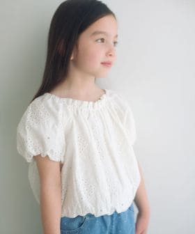 green label relaxing/デザイン レース ブラウス / キッズ 100cm―130cm/シャツ / ブラウス