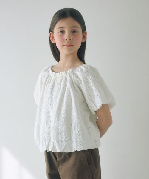 green label relaxing/デザイン レース ブラウス / キッズ 140cm―160cm/シャツ / ブラウス