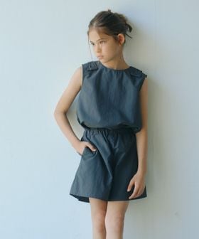 green label relaxing/【スタメンシリーズ】タッサー リボン デザイン セット アップ / キッズ 100cm―160cm/ワンピース