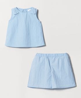green label relaxing/【スタメンシリーズ】タッサー リボン デザイン セット アップ / キッズ 100cm―160cm/ワンピース