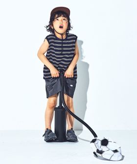 green label relaxing/【スタメンシリーズ】ボーダー ノースリーブ Tシャツ / キッズ 100cm―160cm/Tシャツ / カットソー