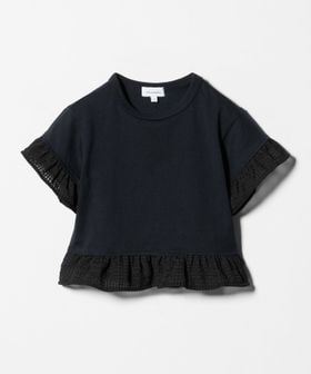 green label relaxing/チェック フリル Tシャツ / キッズ 100cm―130cm/Tシャツ / カットソー