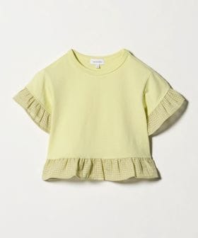 green label relaxing/チェック フリル Tシャツ / キッズ 100cm―130cm/Tシャツ / カットソー