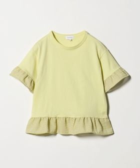 green label relaxing/チェック フリル Tシャツ / キッズ 140cm―160cm/Tシャツ / カットソー