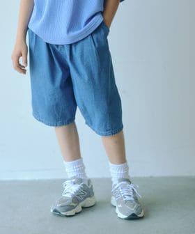 green label relaxing/デニム バルーン ハーフ パンツ / キッズ 100cm―160cm/デニムパンツ