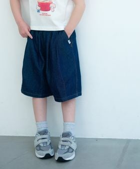 green label relaxing/デニム バルーン ハーフ パンツ / キッズ 100cm―160cm/デニムパンツ
