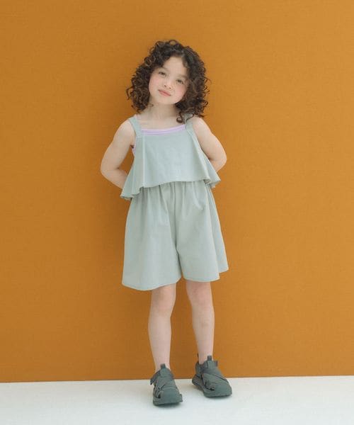 green label relaxing/ラッフルサロペット/ キッズ 120cm―130cm/オーバーオール / オールインワン