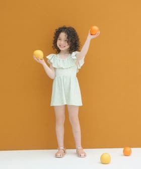 green label relaxing/ラッフルスイムワンピース マルチモチーフ / 水着 / キッズ 100cm―130cm/水着