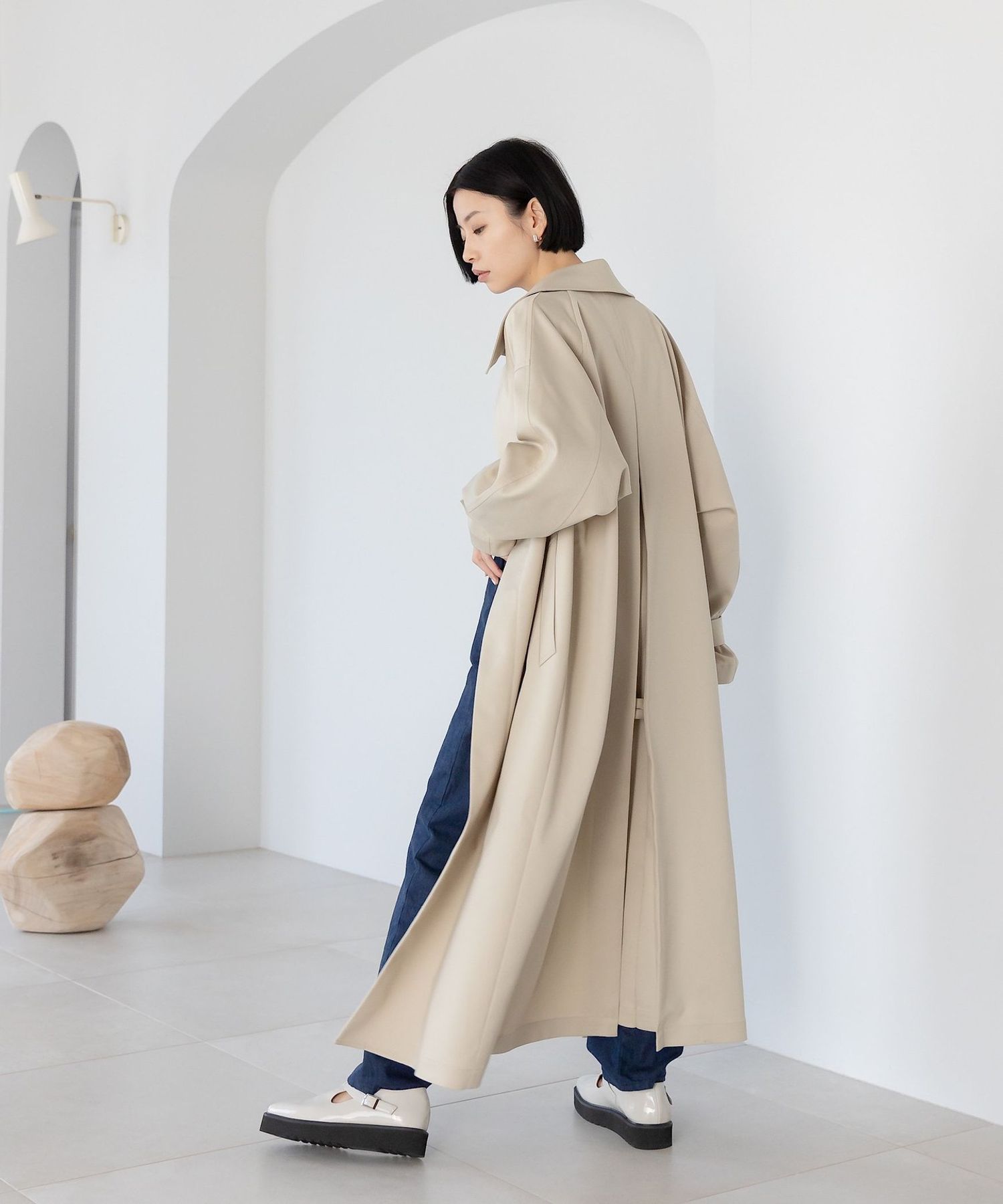 <CITEN(シテン)>ビッグ バルカラーコート