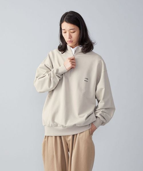 CITEN＞ハーフジップ ライトスウェット