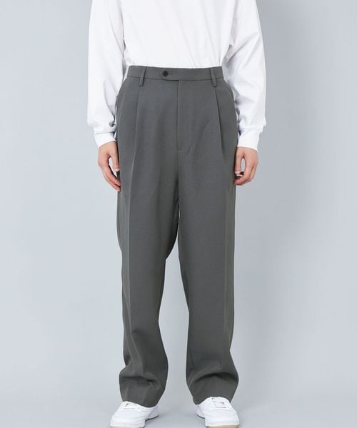 UNITED ARROWS スラックス 紺 0401625A0010 UNITED ARROWS green label relaxing｜A+ COOL TCシャーク
