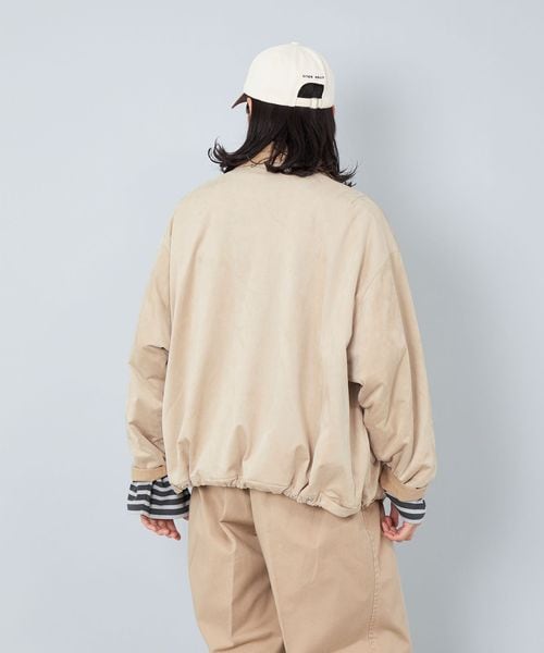 CITEN＞スウェードライク バルーン ジャケット