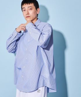 イウエンマトフ　ピンストライプオーバーシャツ　ユナイテッドアローズ UNITED ARROWS LTD. OUTLET｜ピンストライプ ビッグシャツ