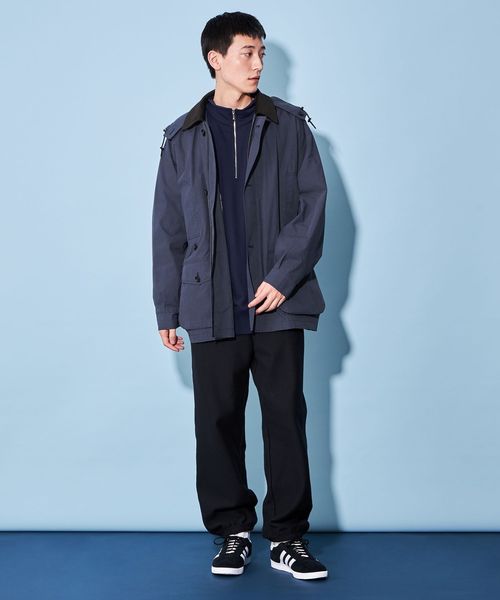 H　BEAUTY&YOUTH ハーフコート H＞ウールカシミヤ ハーフステンカラーコート