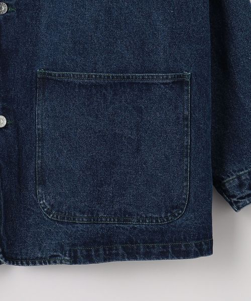 美品　ユナイテッドアローズ　別注　DANTON デニムカバーオール サイズ38 BEAUTY&YOUTH UNITED ARROWS（ビューティーアンドユース
