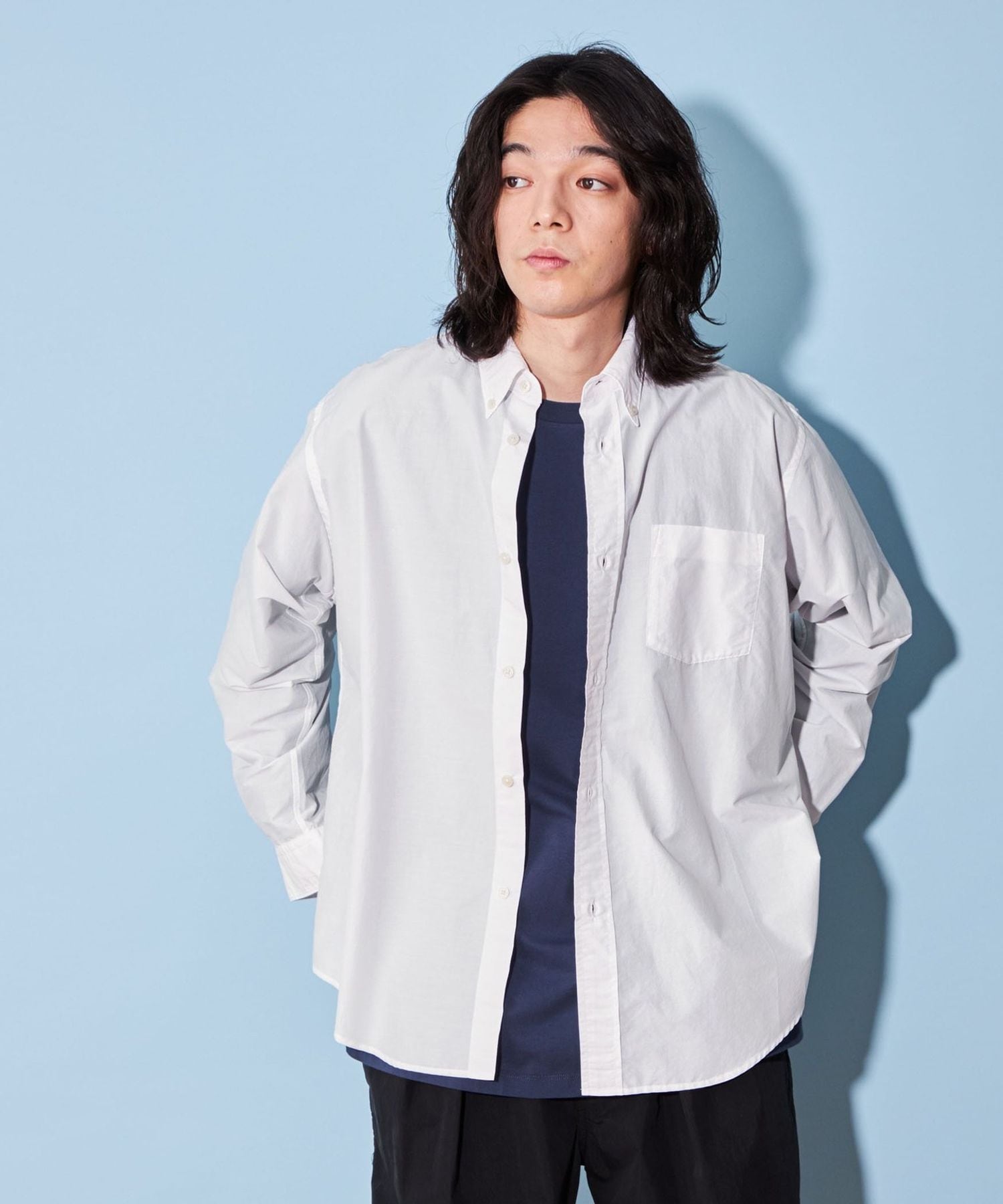 CITEN＞リラックス ボタンダウン シャツ