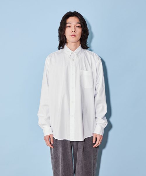 ドゥーズィエムクラス　オックスフォードボタンダウンシャツ　白 Deuxieme Classe（ドゥーズィエムクラス）の「*OXFORD BD シャツ