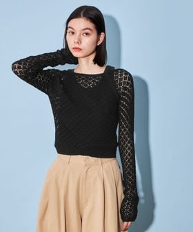 CITEN/＜CITEN＞2WAY レース編み ニット カーディガン/カーディガン / ボレロ