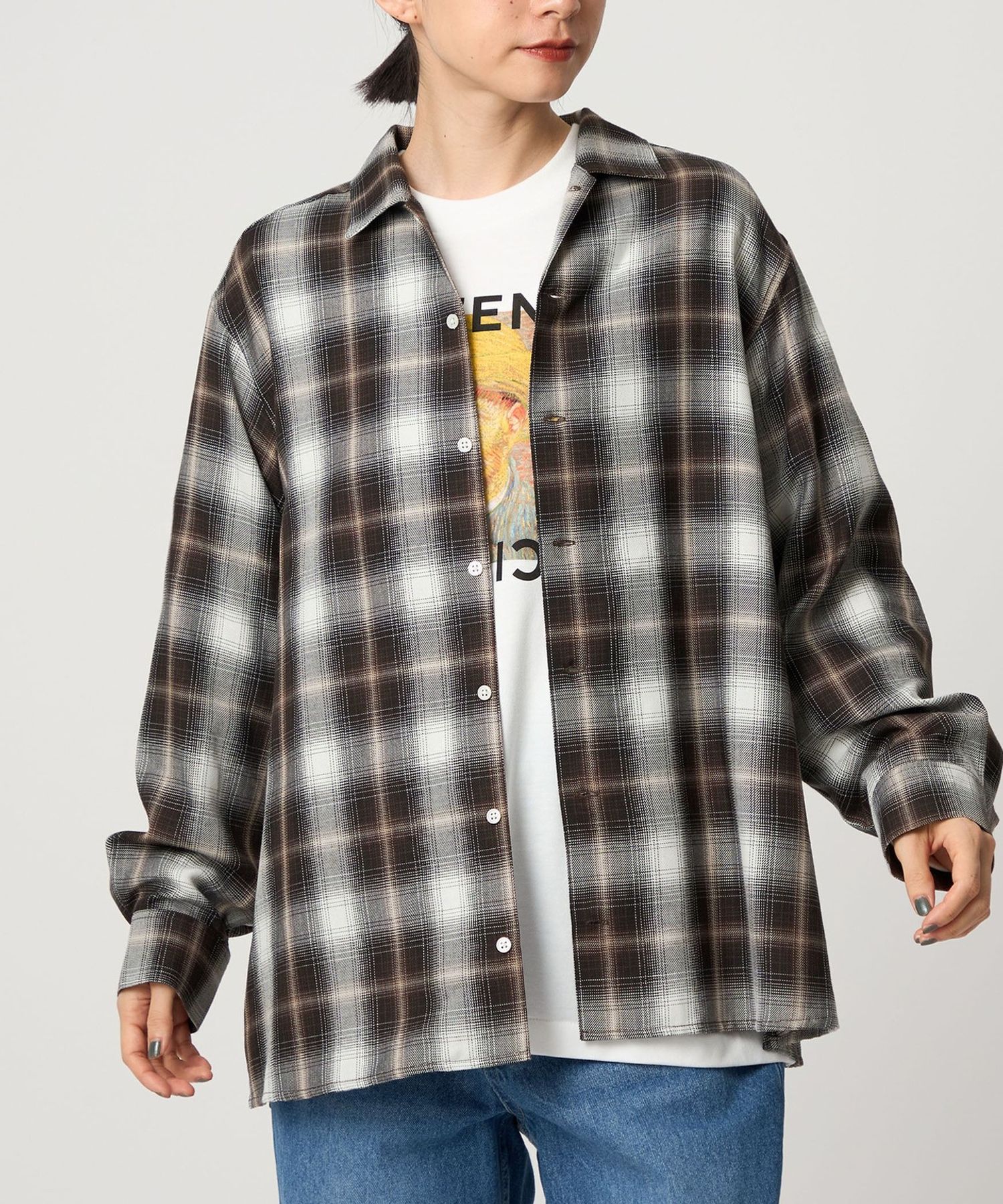 【USA製】Oregonian Outfitters オンブレチェック シャツ USA製】Oregonian Outfitters オンブレチェック シャツオン