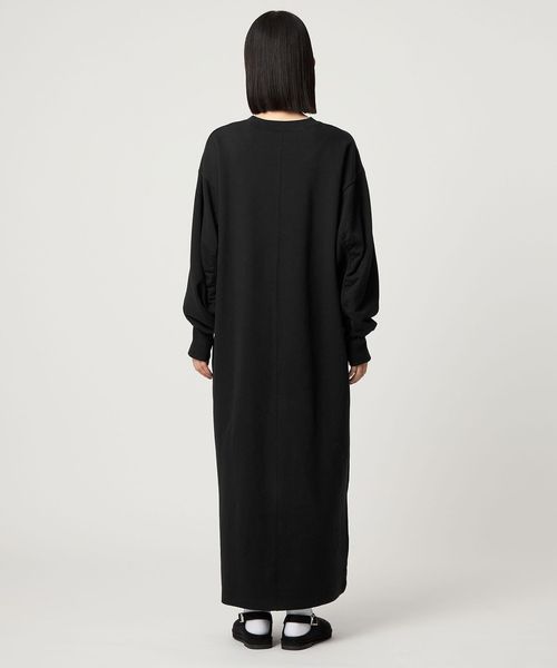 DEZERT ワンピーストレーナー CITEN>ソデギャザースウェットワンピース