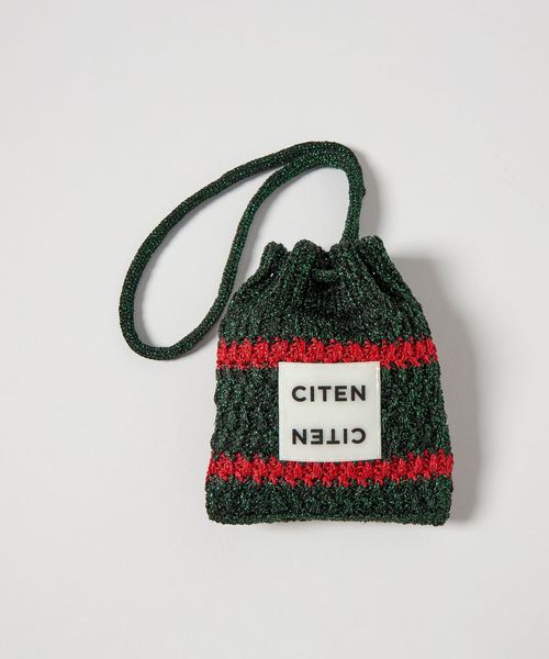 CITEN/＜CITEN＞キラキラボーダーオーナメントポーチ/ポーチ