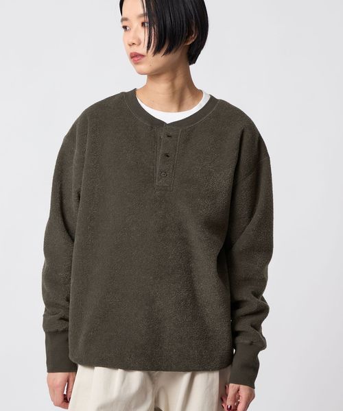 CITEN/＜CITEN＞裏起毛2WAYヘンリートップ/Tシャツ / カットソー