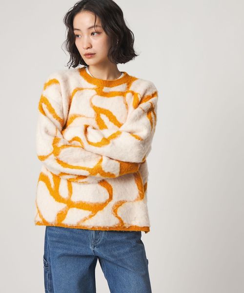 CITEN/＜CITEN＞グラフィカルシャギーニット/ニット / セーター