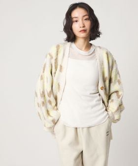 CITEN/＜CITEN＞レオパードシャギーニットカーディガン/カーディガン / ボレロ