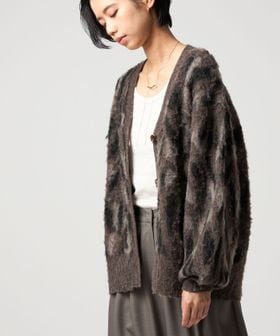 CITEN/＜CITEN＞レオパードシャギーニットカーディガン/カーディガン / ボレロ