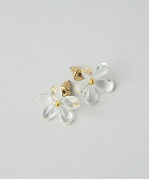 HUI 花モチーフ ピアス(両耳用) FLOWER / お花モチーフピアス（ピアス（両耳用））｜MARNI