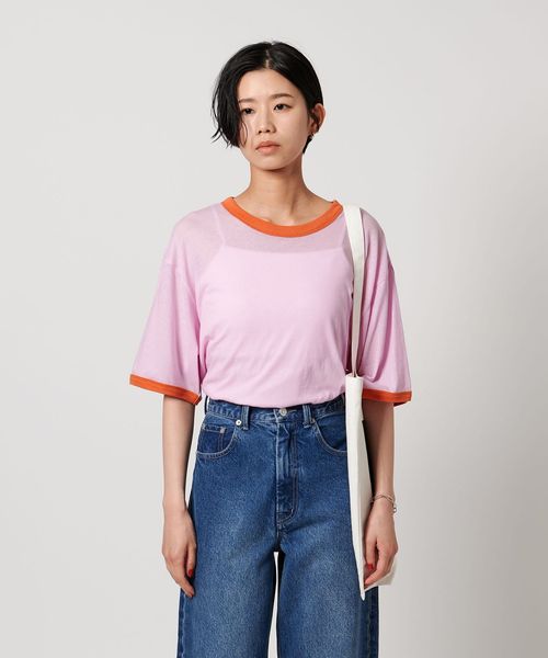 CITEN/＜CITEN＞シアーリンガーTハンソデ/Tシャツ / カットソー