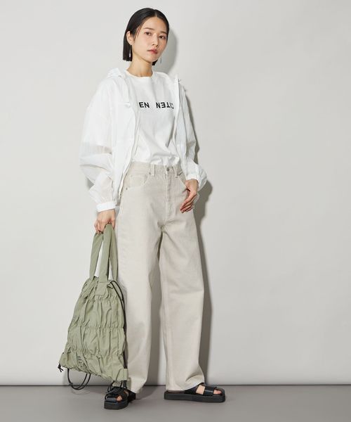 Wロゴ ストレートパンツ グレー ZELANDER GRAY ストレートパンツ｜トゥモローランド 公式通販