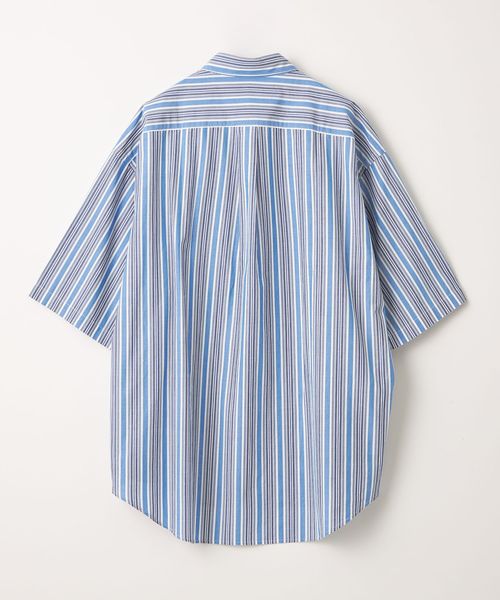 【未使用に近い★好デザイン】eN ROUTE ランダムストライプシャツ★サイズ2 ラメストライプシャツ｜TOPS｜レディースファッション通販のM