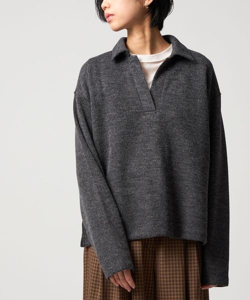CITEN/＜CITEN＞スキッパーデザインサカリバトップ/Tシャツ / カットソー